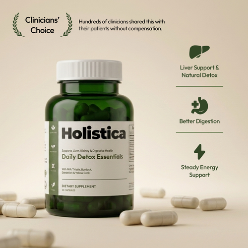 Holistica Daily Detox Essentials To Support Liver Function and Flush Out Toxins