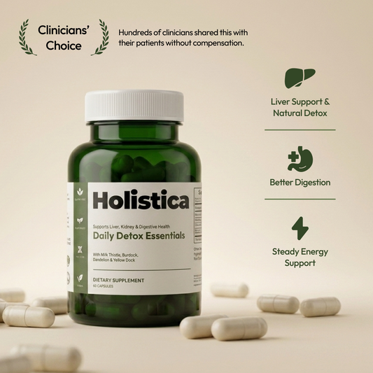 Holistica Daily Detox Essentials To Support Liver Function and Flush Out Toxins