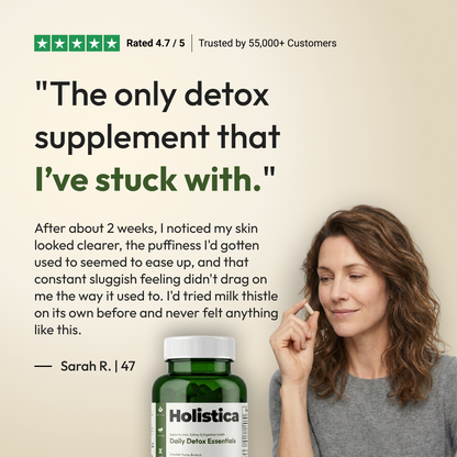 Holistica Daily Detox Essentials To Support Liver Function and Flush Out Toxins