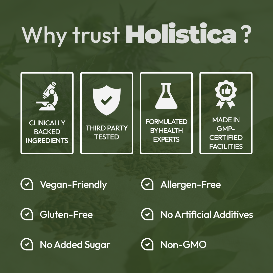 Holistica Daily Detox Essentials To Support Liver Function and Flush Out Toxins
